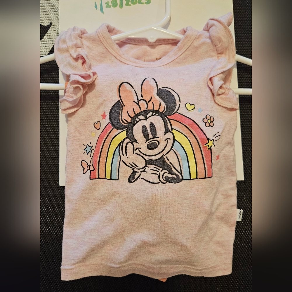 Little Sleepies, Bamboo Play, Minnie Mouse Shirt 6-12 Months,